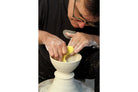 Artist Michael Sherrill using the Small Yellow Bowl Rib