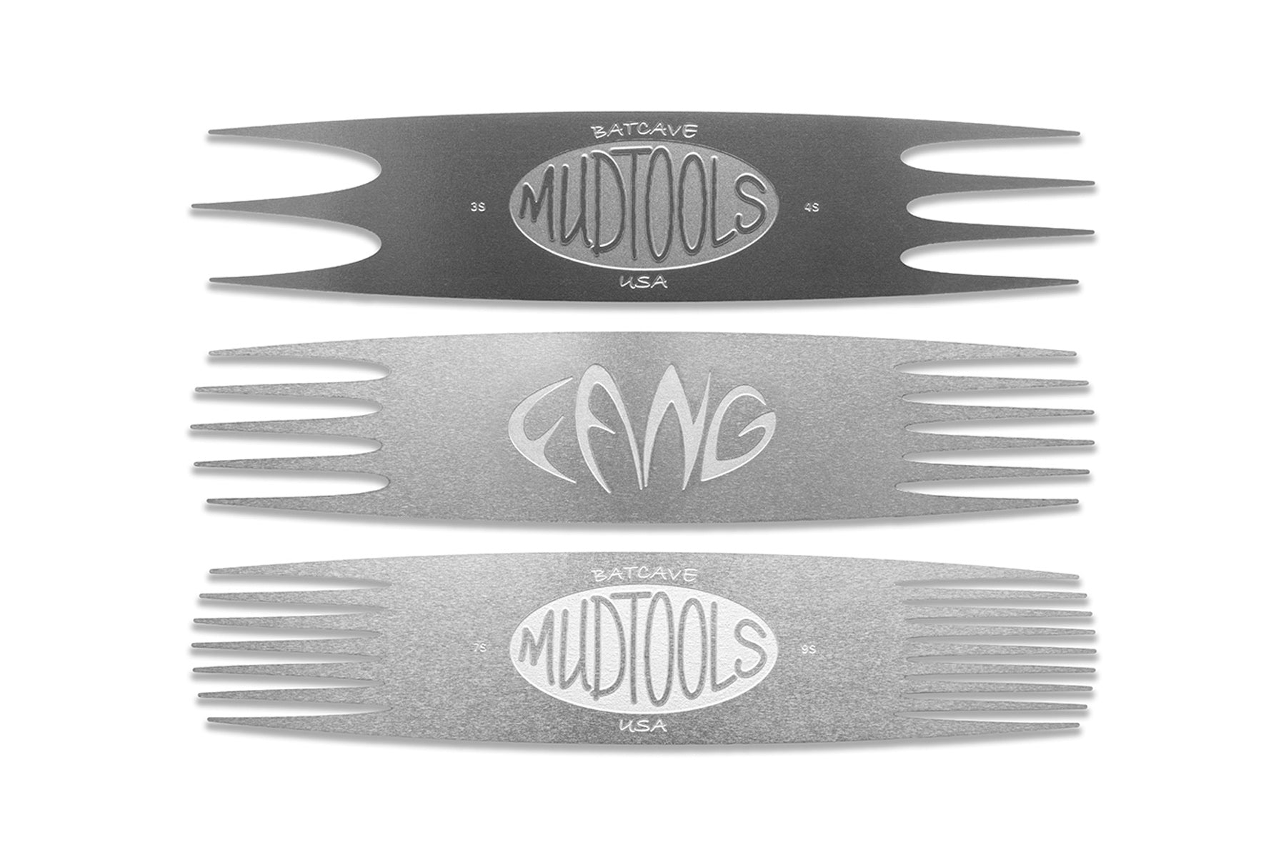 新品未使 MUD N DUST THE JAR "BONES" SMALL FANG Small Stainless Steel Scoring Tools – Mudtools