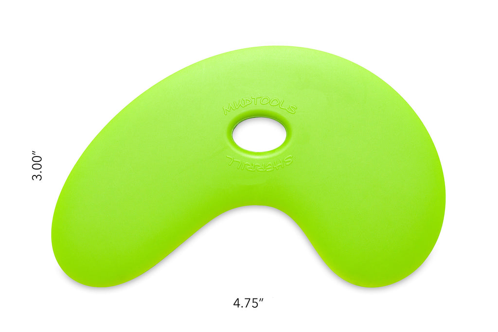 Mudtools Polymer Rib Green Size 4– Rovin Ceramics