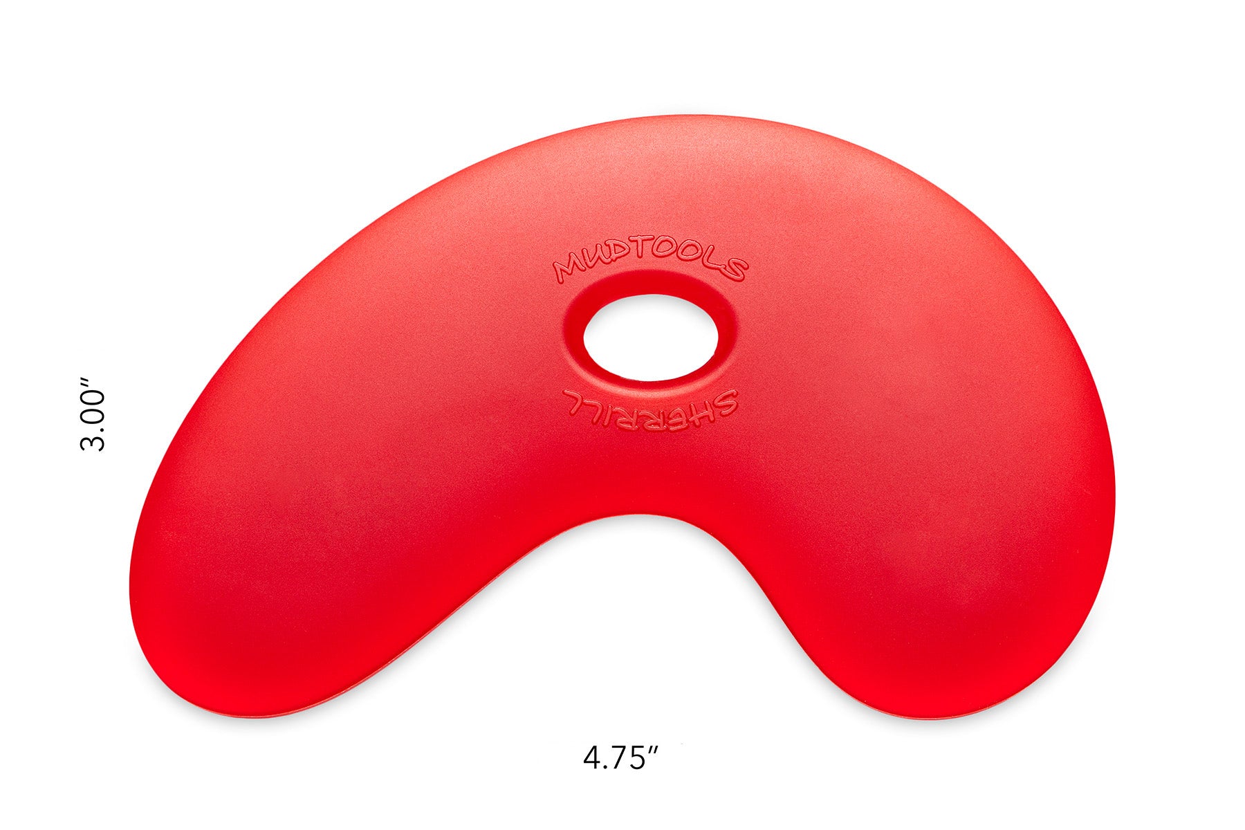 Mudtools Polymer Rib Red Size 5– Rovin Ceramics
